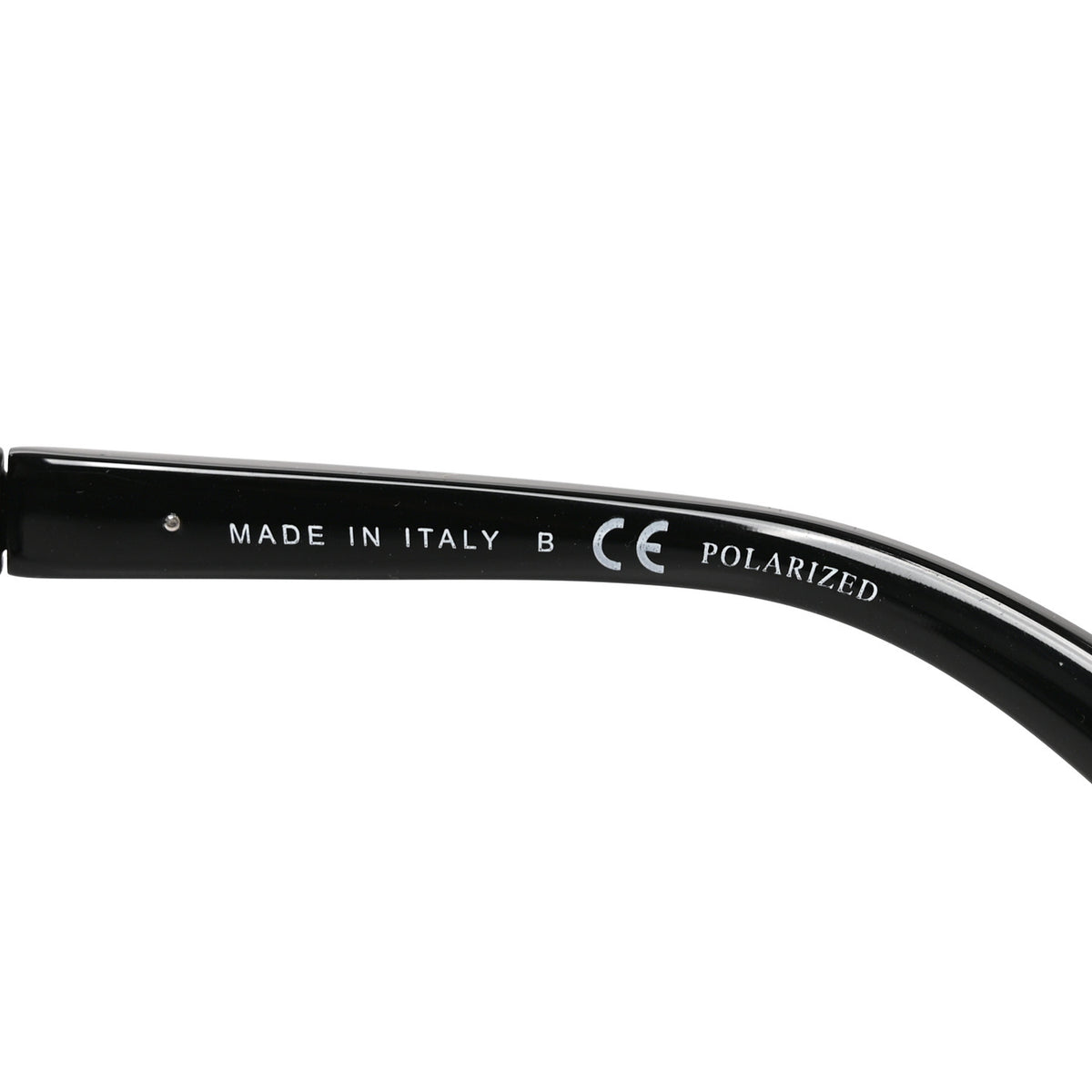 Acetate Metal Polarized Rectangle Sunglasses 5442-A Black