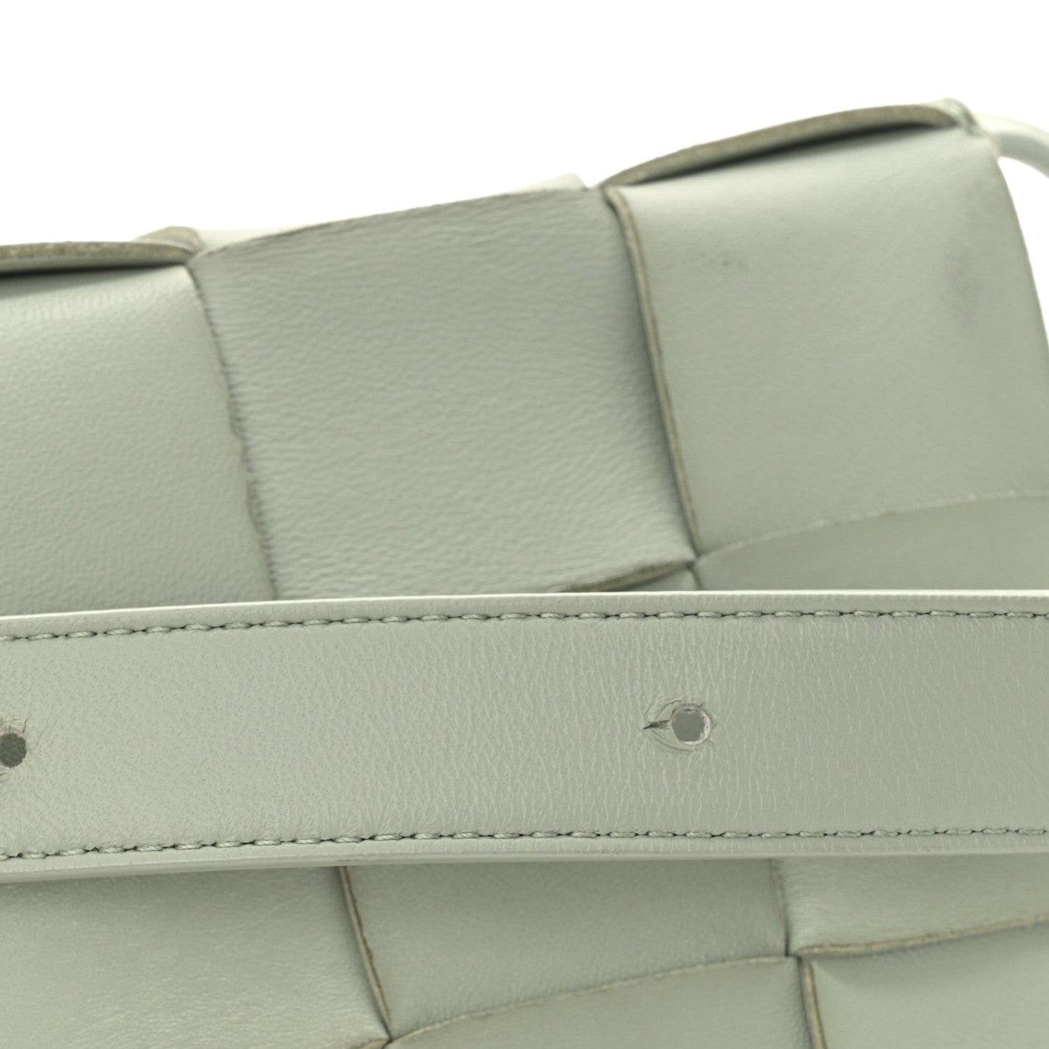 Bottega Veneta Lambskin Maxi Intrecciato Cassette Crossbody Bag New Sauge 12 of 12