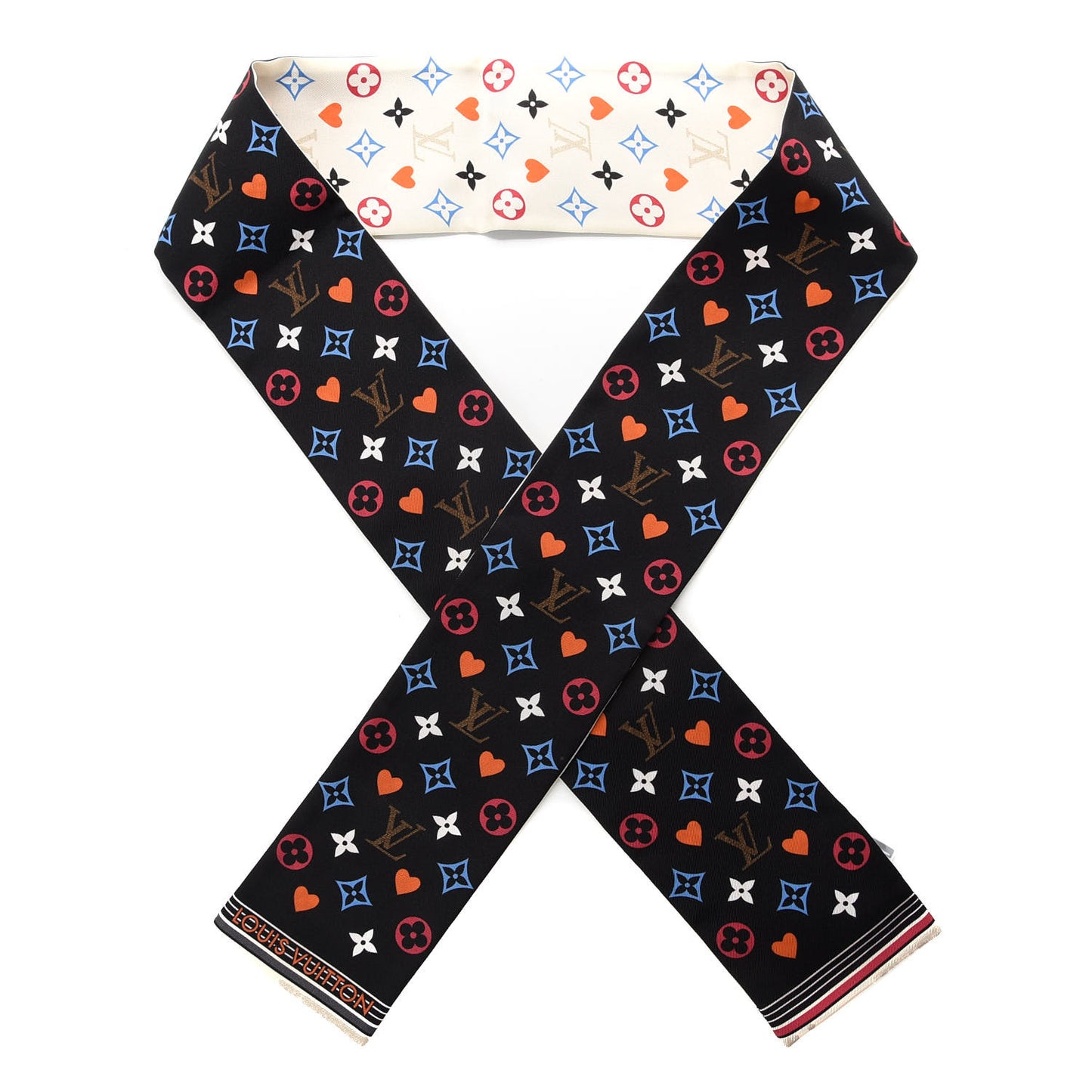 Silk Game On Bandeau Black White