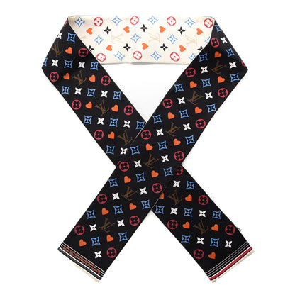 Louis Vuitton Silk Game On Bandeau Black White 1 of 3