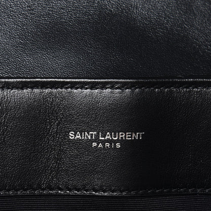 Saint Laurent Calfskin Y Quilted Monogram Medium Loulou Chain Satchel Black 7 of 9