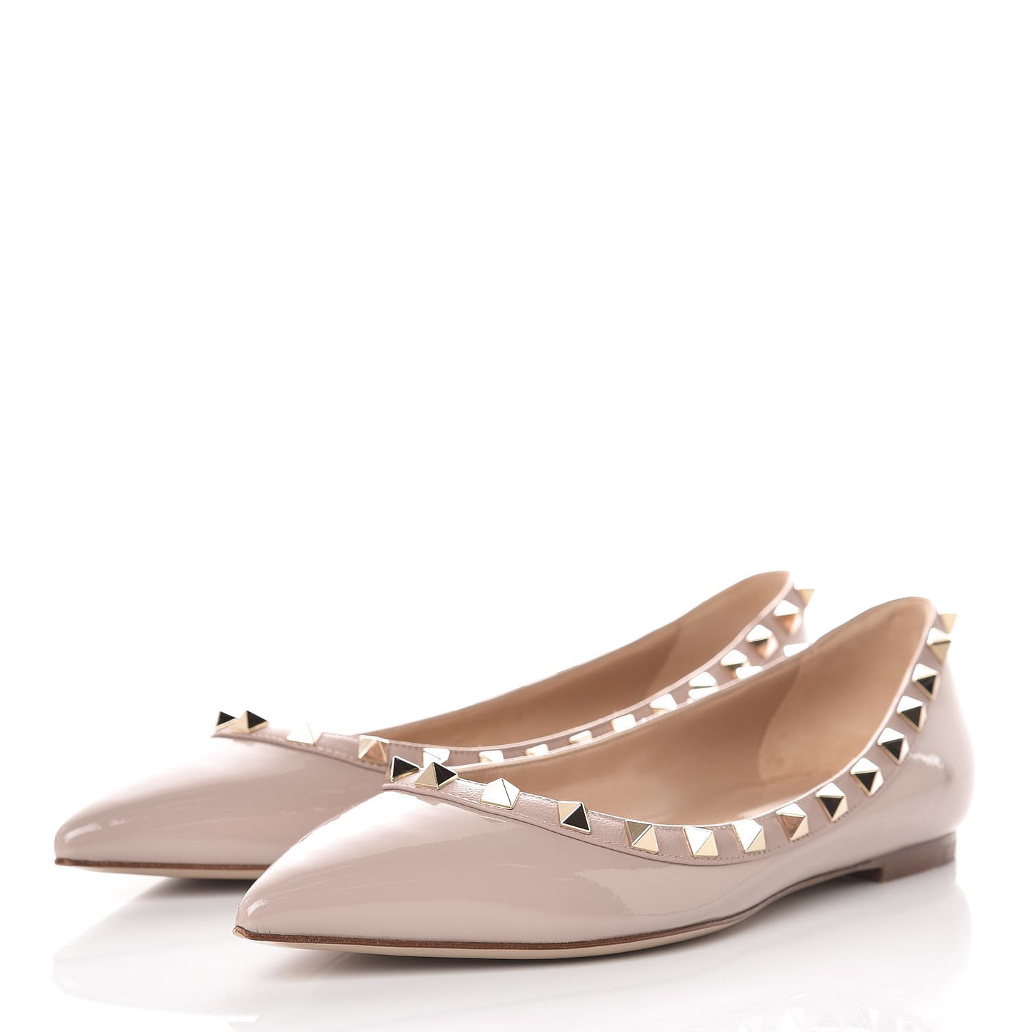 Patent Rockstud Ballerina Flats 36.5 Poudre