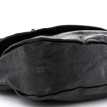 Balenciaga Agneau Classic Hardware Neo Folk Messenger Black 9 of 12