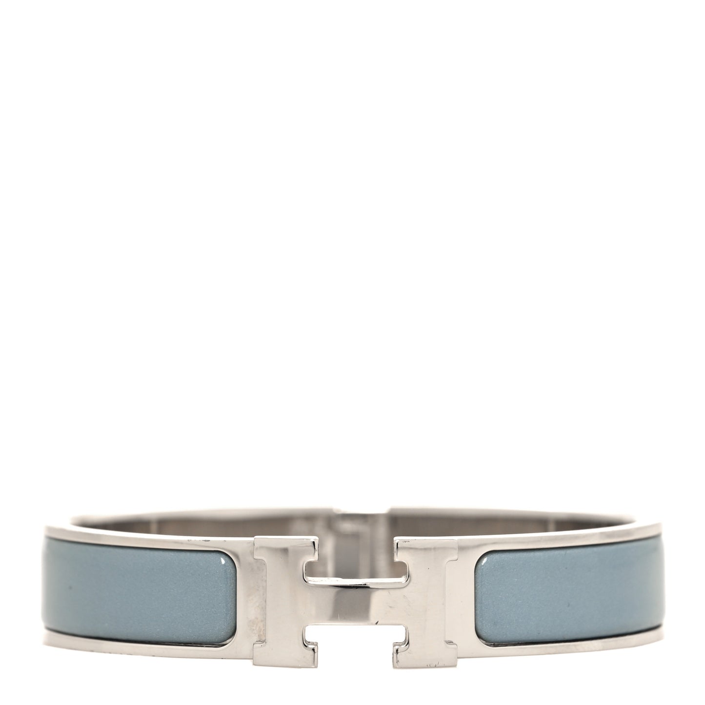 Enamel Narrow Clic Clac H Bracelet PM Gris Orage