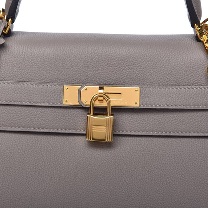 Hermes Togo Kelly Retourne 35 Gris Asphalte 12 of 13
