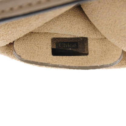 Chloe Suede Calfskin Small Faye Shoulder Bag Motty Grey 8 of 8