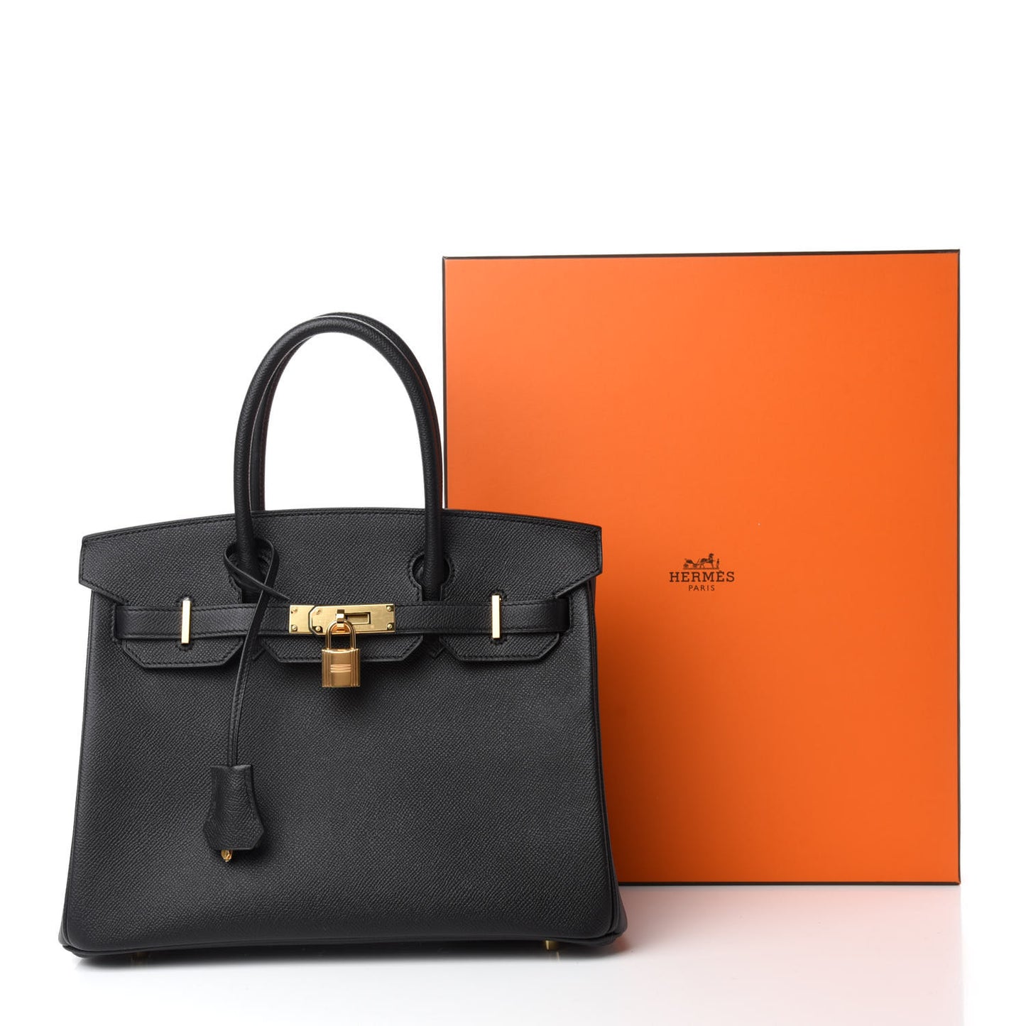 Epsom Birkin 30 Black