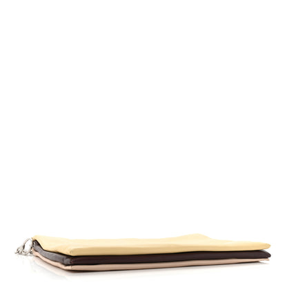 Celine Lambskin Soft Trio Zipped Bag Vanilla 4 of 17