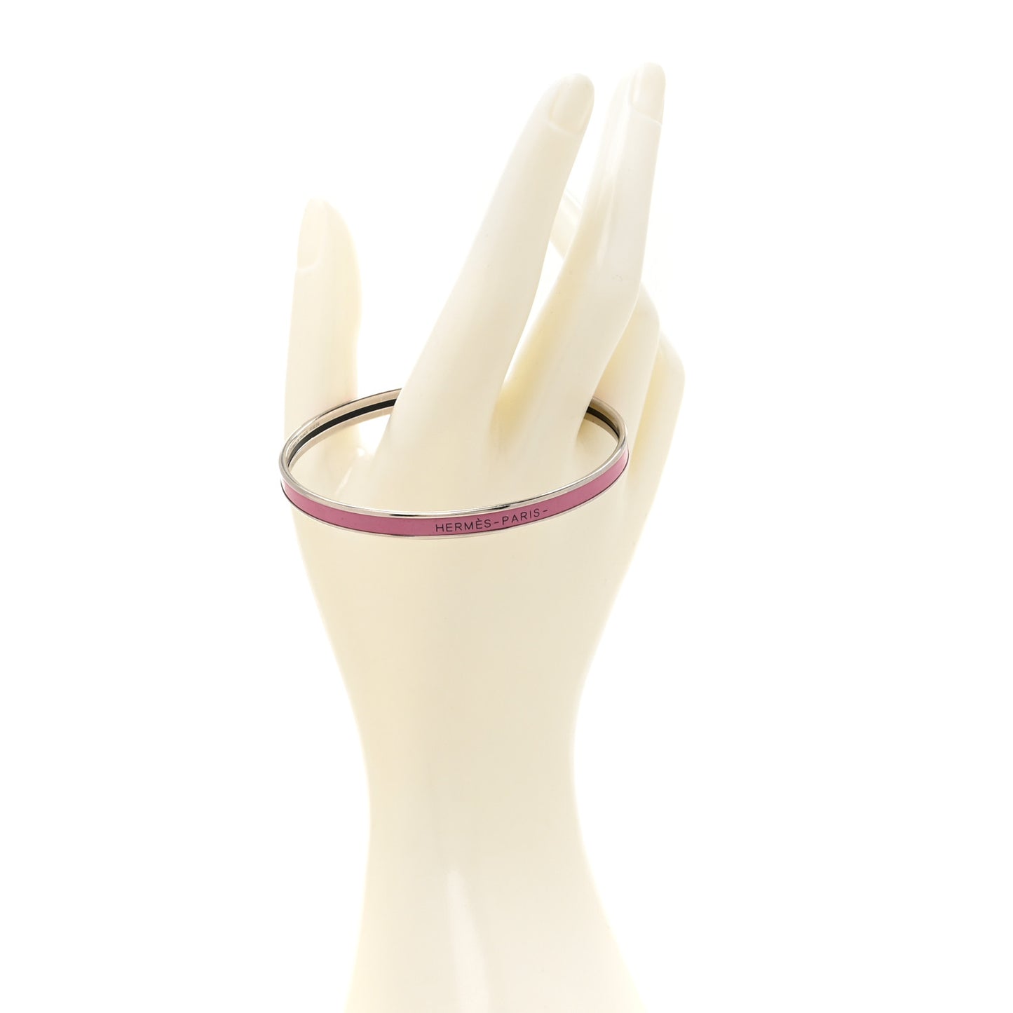 Enamel Extra Narrow Uni Bracelet 70  Rose Velours