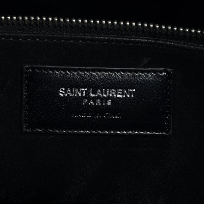 Saint Laurent Crocodile Embossed Large Sac De Jour Carryall Black 7 of 9