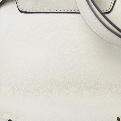 Chloe Suede Calfskin Mini Faye Backpack Off White 11 of 13