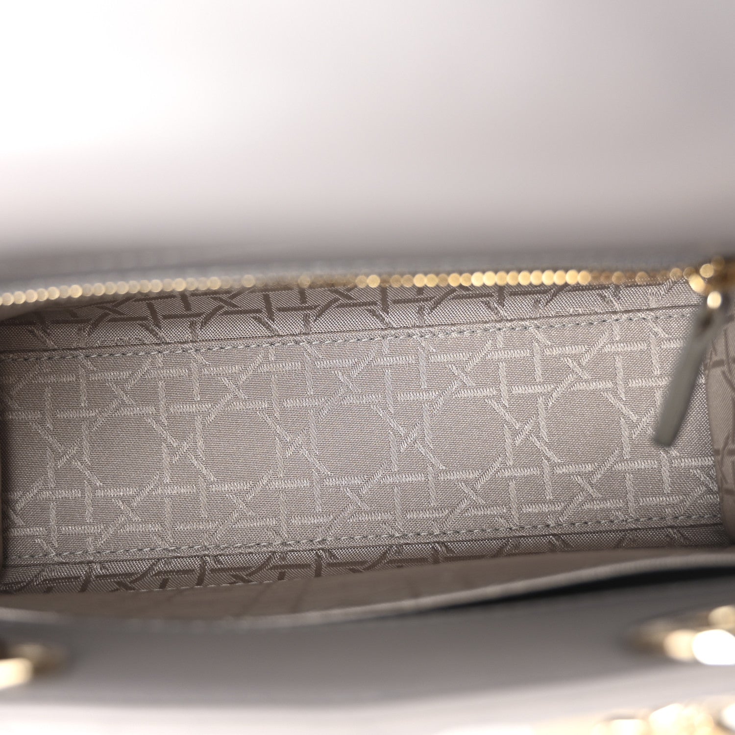 Christian Dior Lambskin Cannage Small Lucky Badges My Lady Dior Grey 5 of 10