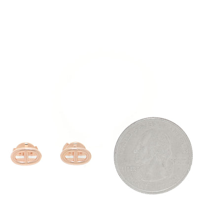 Hermes 18K Rose Gold TPM Farandole Stud Earrings 2 of 5