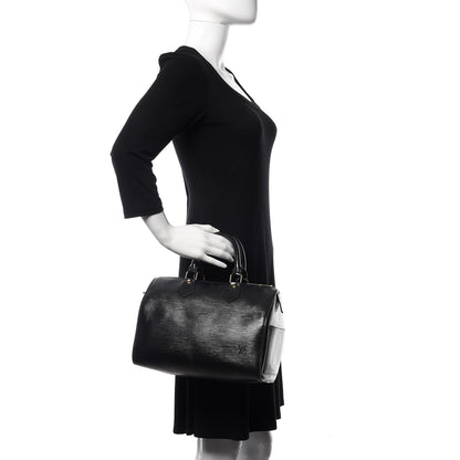 Louis Vuitton Epi Speedy 25 Black 2 of 15