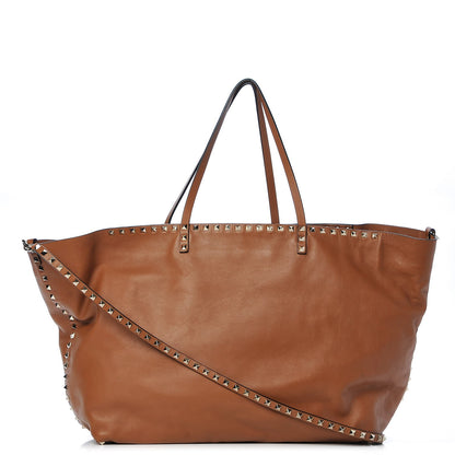 Valentino Garavani Vitello Large Rockstud Crossbody Tote Light Cuir 1 of 13