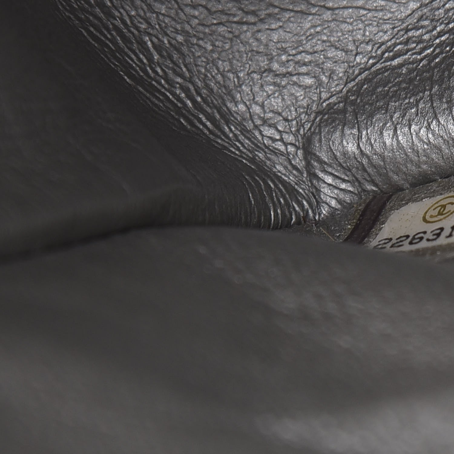 Chanel Metallic Caviar Chevron Quilted Medium Double Flap Silver 7 of 16