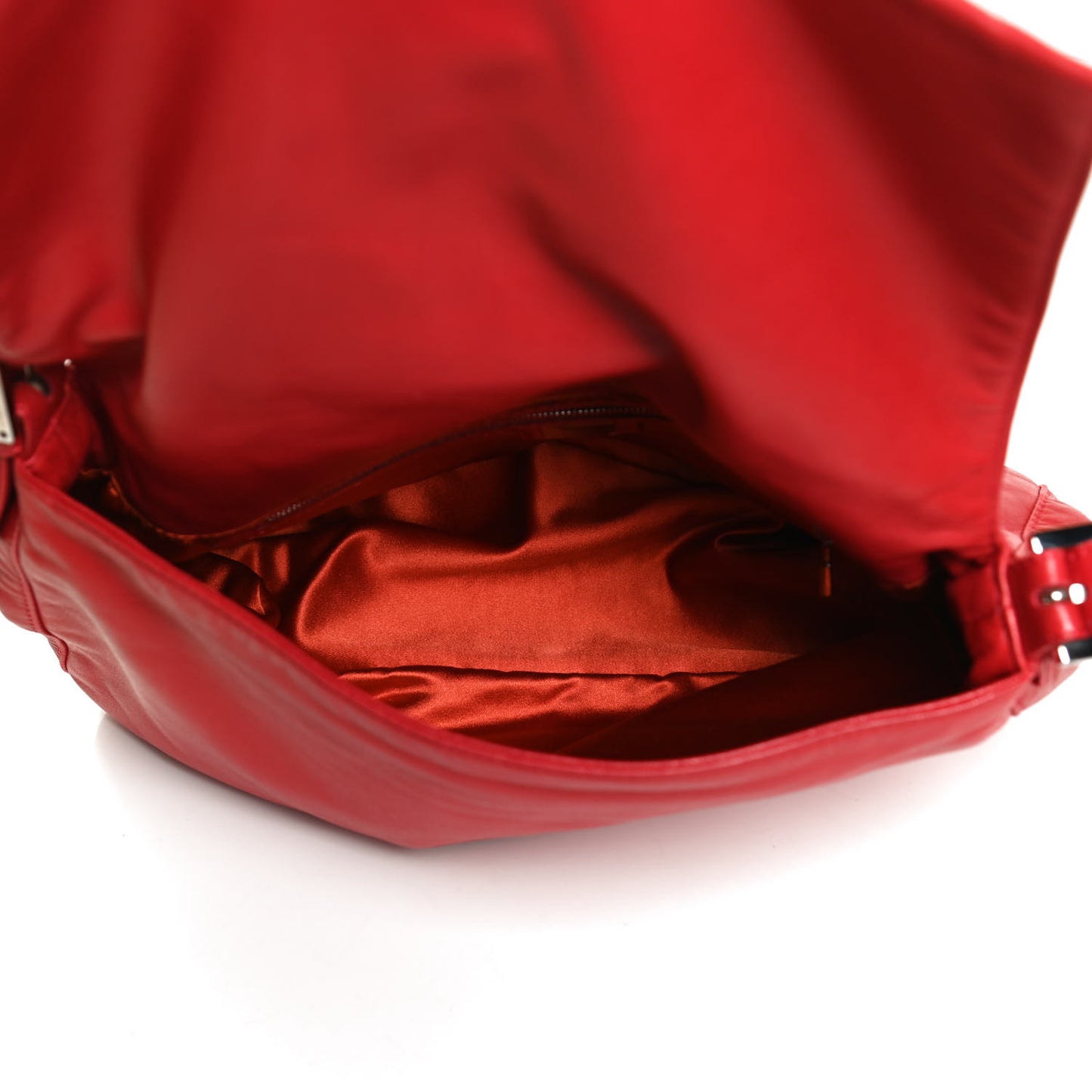 Calfskin Mama Baguette Red