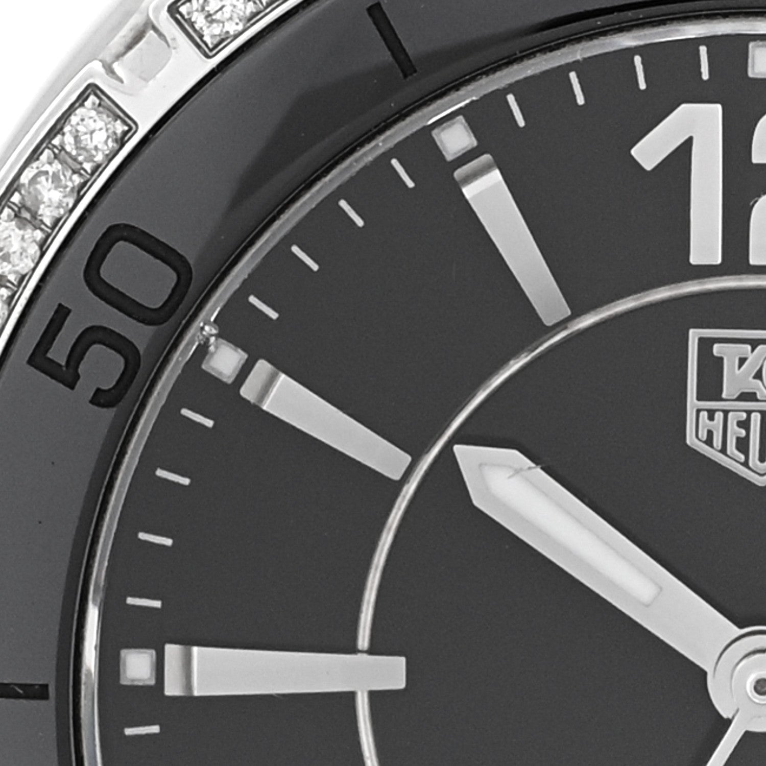 Tag Heuer Stainless Steel Ceramic Diamond Bezel 34mm Formula 1 Lady Quartz Watch Black WAH1212 5 of 6