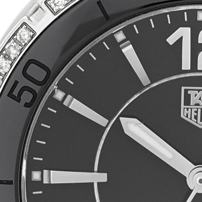 Tag Heuer Stainless Steel Ceramic Diamond Bezel 34mm Formula 1 Lady Quartz Watch Black WAH1212 5 of 6