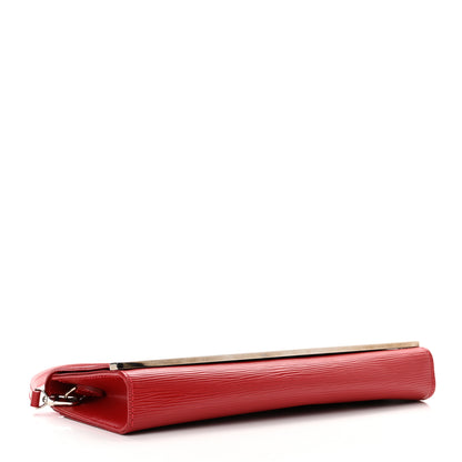 Louis Vuitton Epi Sevigne Clutch Red 3 of 7