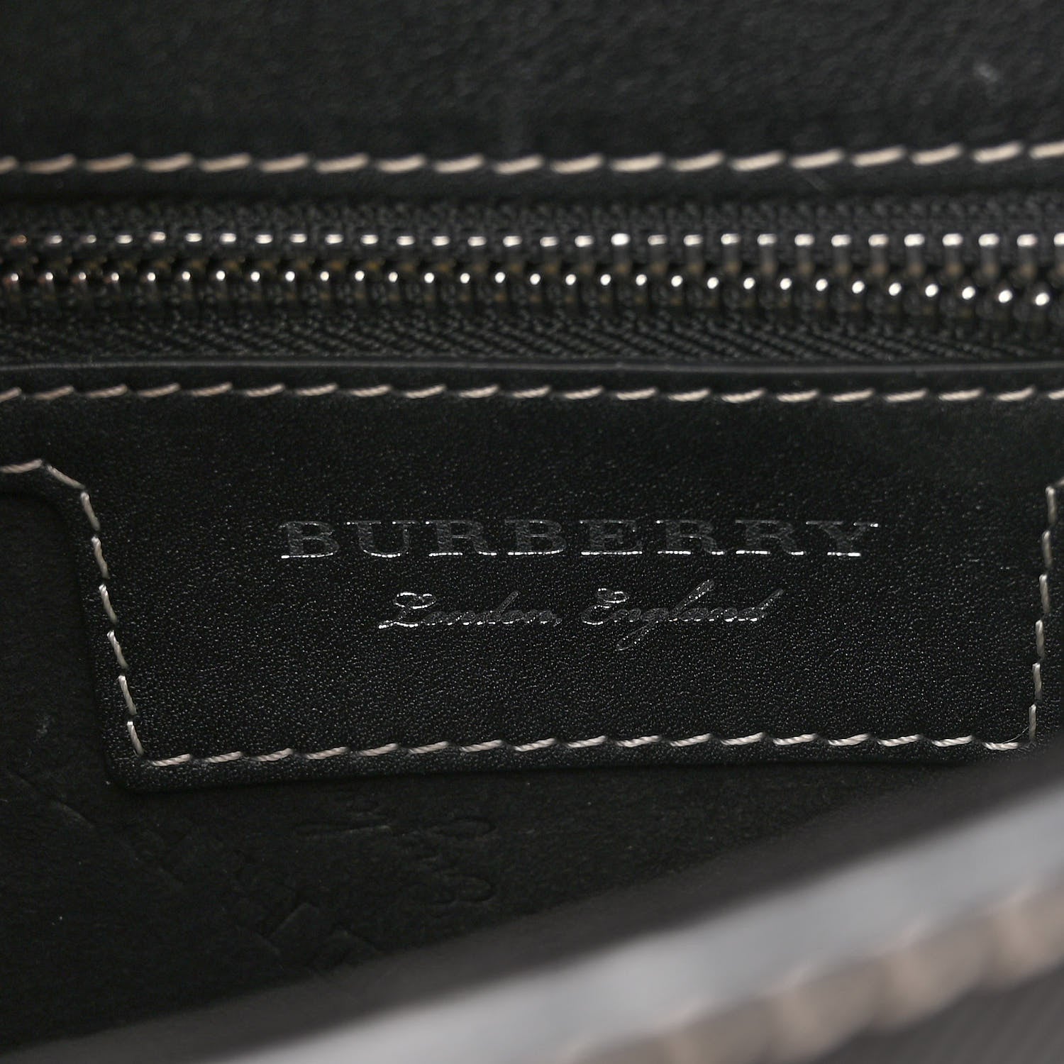 Burberry Trench Calfskin Splash Print Small DK88 Top Handle Bag Black 6 of 9
