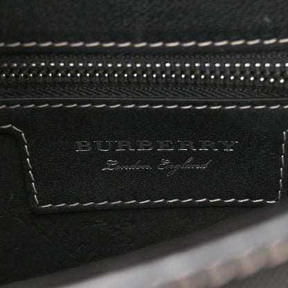 Burberry Trench Calfskin Splash Print Small DK88 Top Handle Bag Black 6 of 9