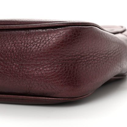 Gucci Metallic Pebbled Calfskin Small Soho Disco Bag Burgundy 9 of 17