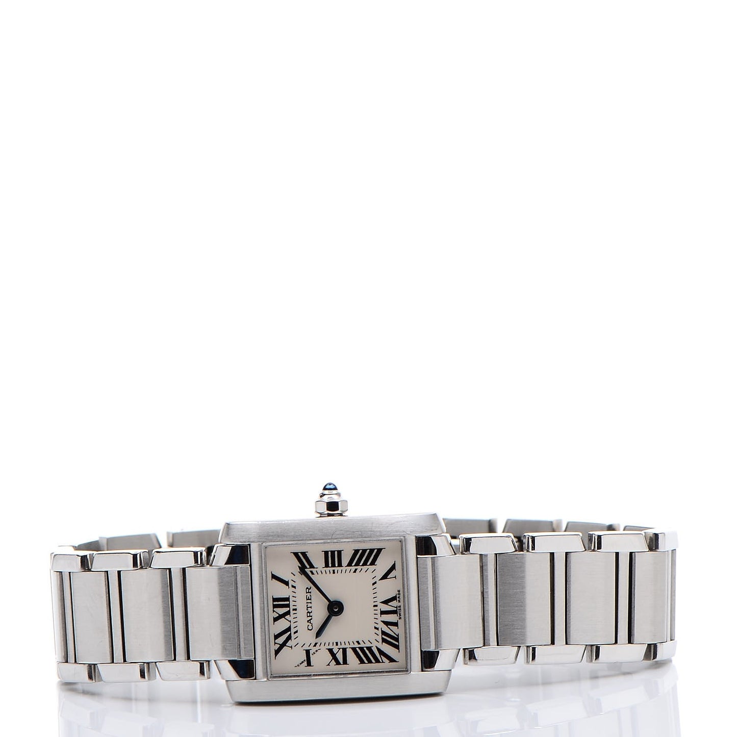 Stainless Steel 20mm Tank Francaise Quartz Watch