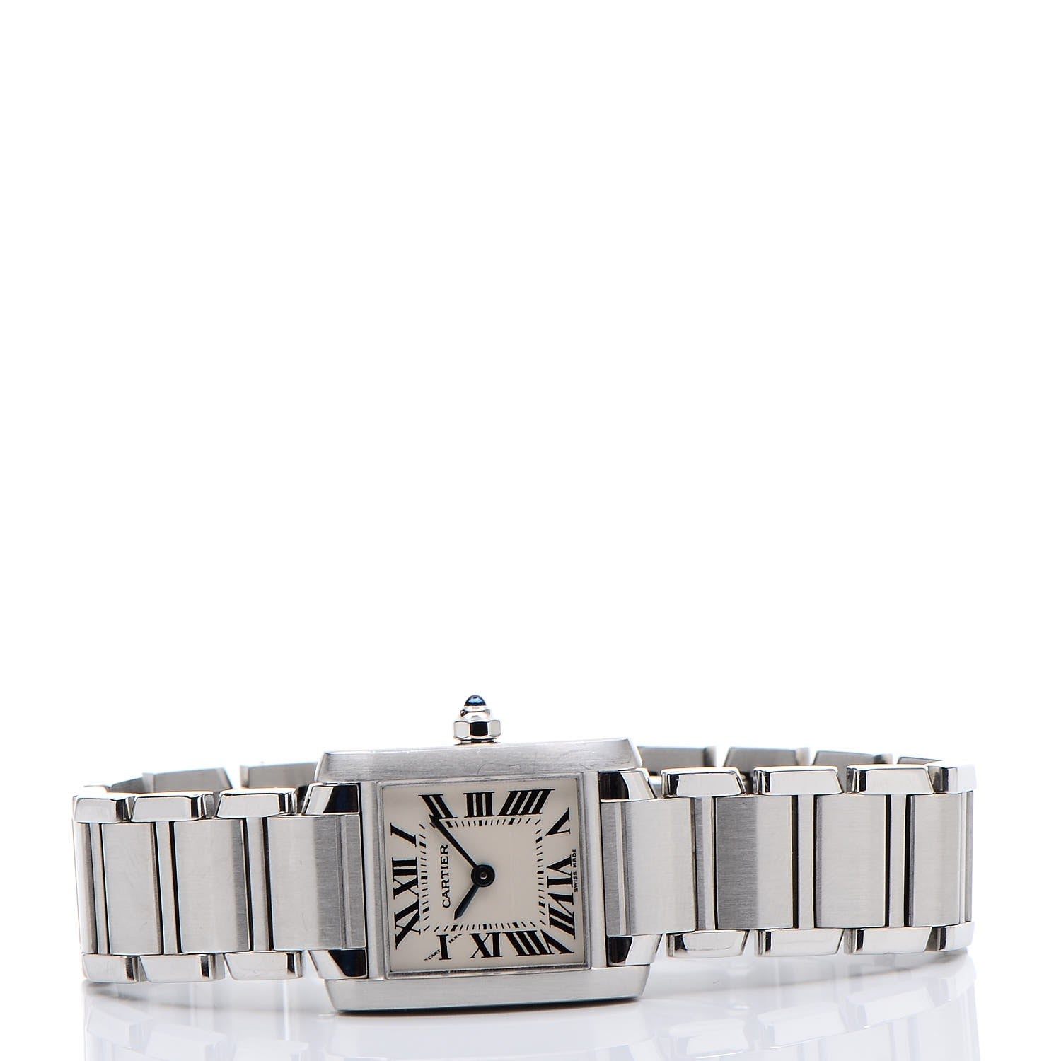 Cartier Stainless Steel 20mm Tank Francaise Quartz Watch 3 of 6