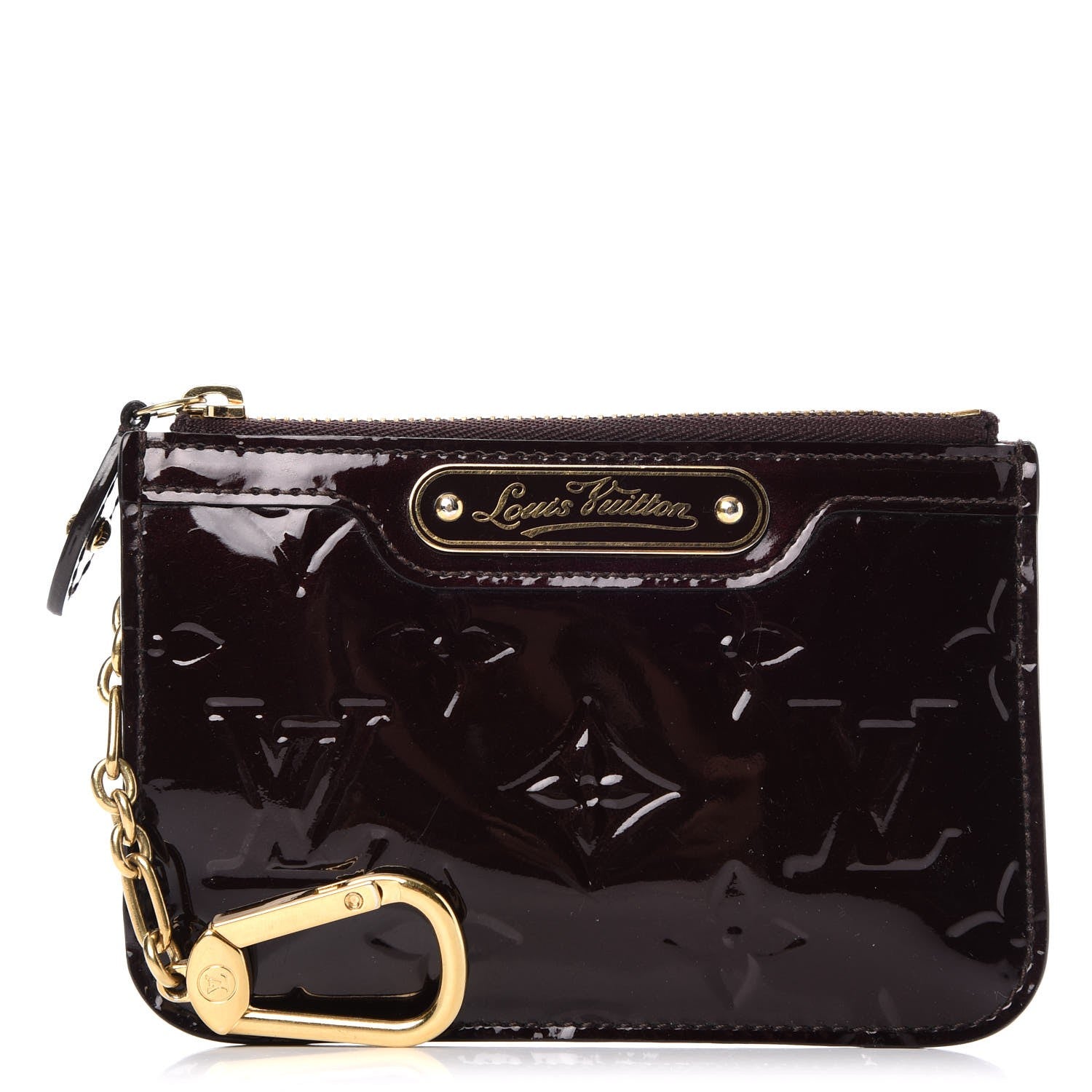 Louis Vuitton Vernis Key Pouch Amarante 1 of 7