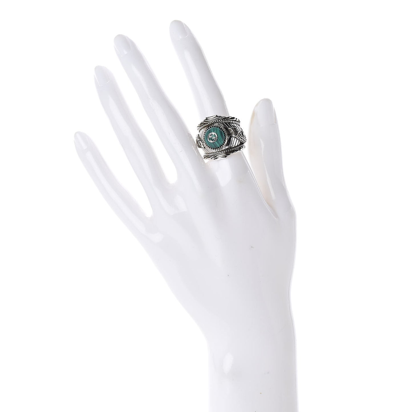 Sterling Silver Resin Large Garden Ring 54 6.75