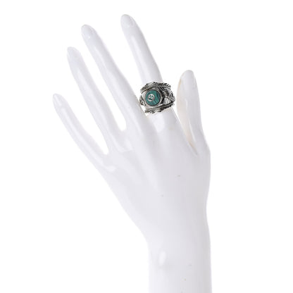 Gucci Sterling Silver Resin Large Garden Ring 54 6.75 2 of 5
