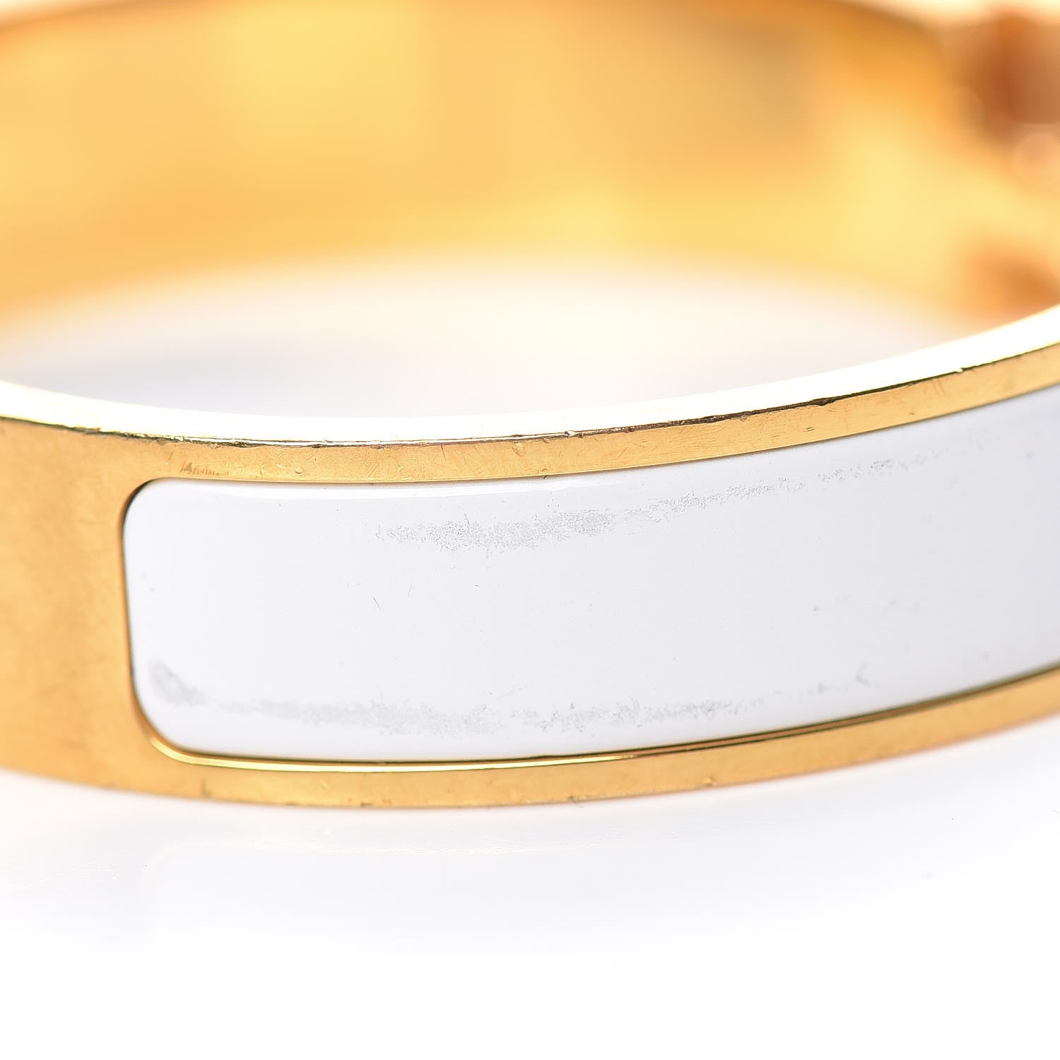 Hermes Enamel Narrow Clic Clac H Bracelet PM White 6 of 6