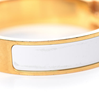 Hermes Enamel Narrow Clic Clac H Bracelet PM White 6 of 6