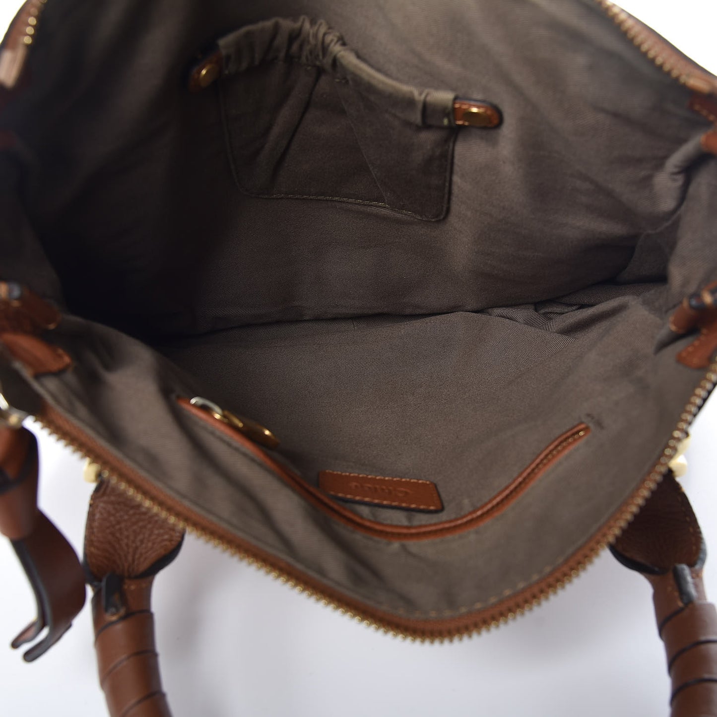 Calfskin Medium Marcie Satchel Tan