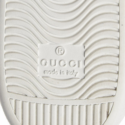 Gucci Calfskin Web Floral Embroidered Ace Sneakers 39 White 6 of 10