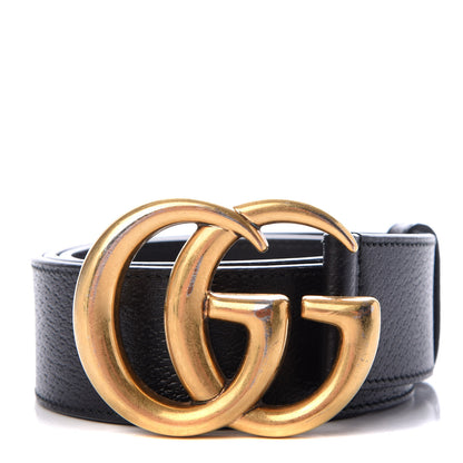 Gucci Textured Calfskin Double G 40mm Belt 85 34 Black 1 of 4