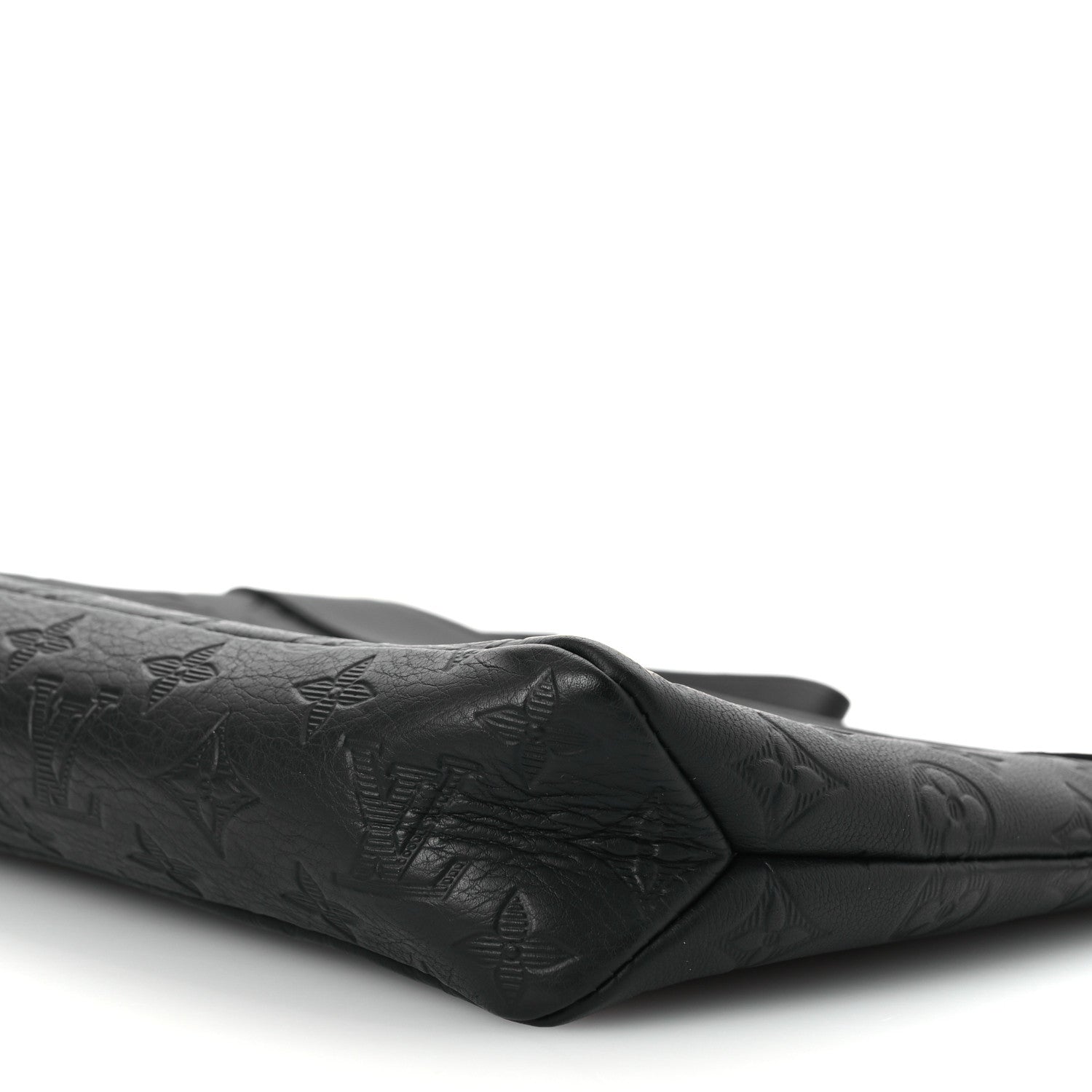 Louis Vuitton Shadow Calfskin Monogram Pochette Voyage Souple Black 9 of 9