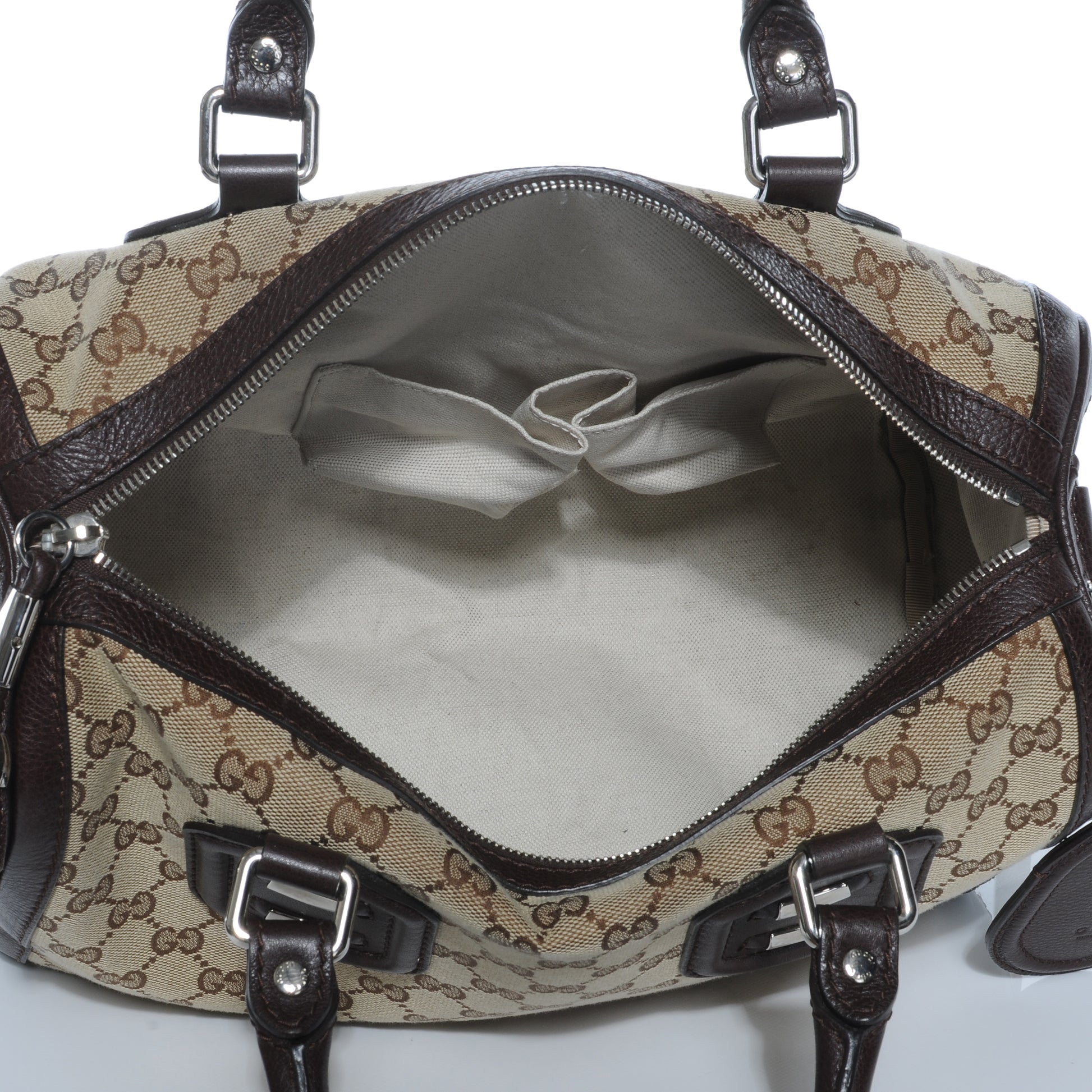 Gucci Monogram Techno Tag Medium Boston Ebony 8 of 9