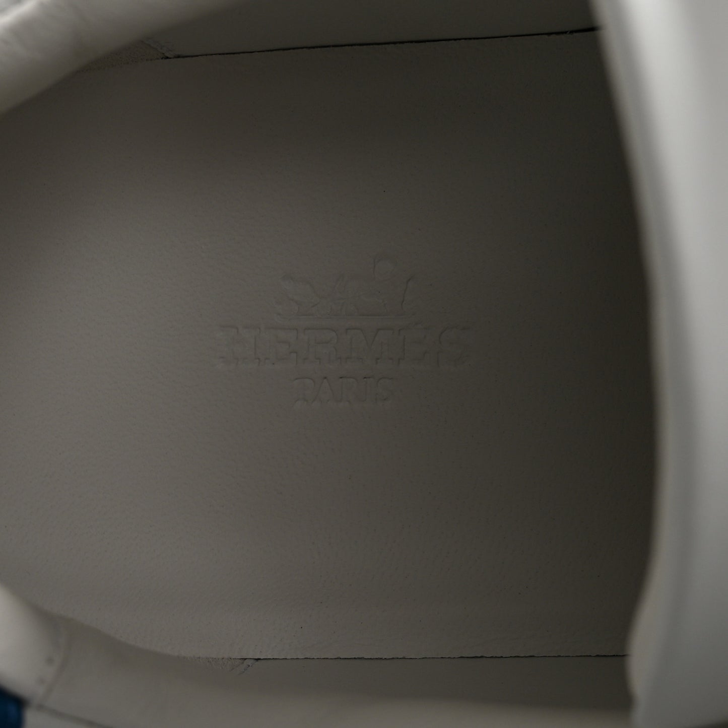 Calfskin Mens Advantage Sneakers 44 White Blue