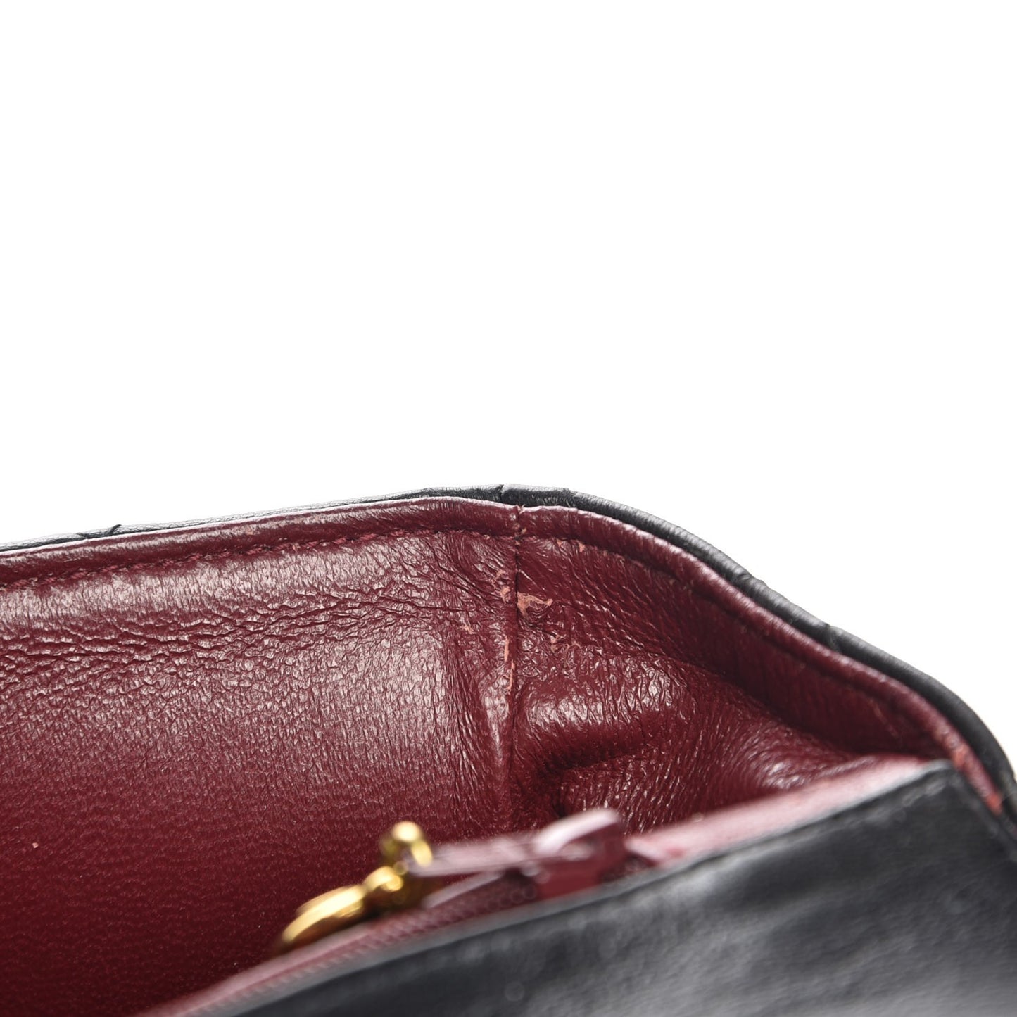 Lambskin Quilted Medium Rectangular Kelly Flap Bag Black