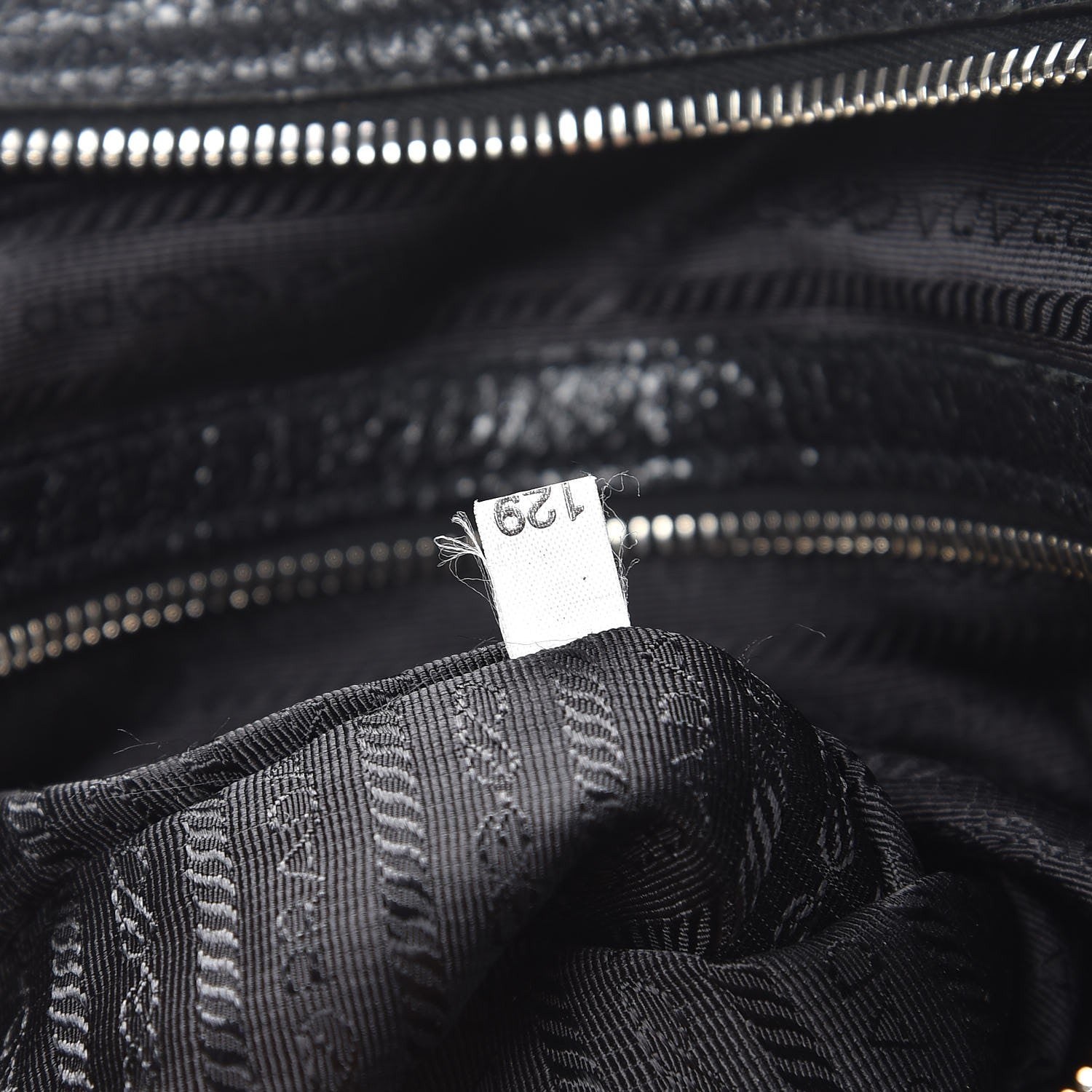 Prada Tessuto Nylon Cervo Lux Dome Satchel Black 8 of 9
