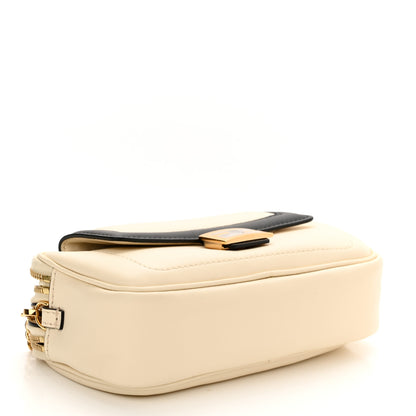 Fendi Vitello Grace Matte Bi-Color Easy Baguette Uovo Black 4 of 13