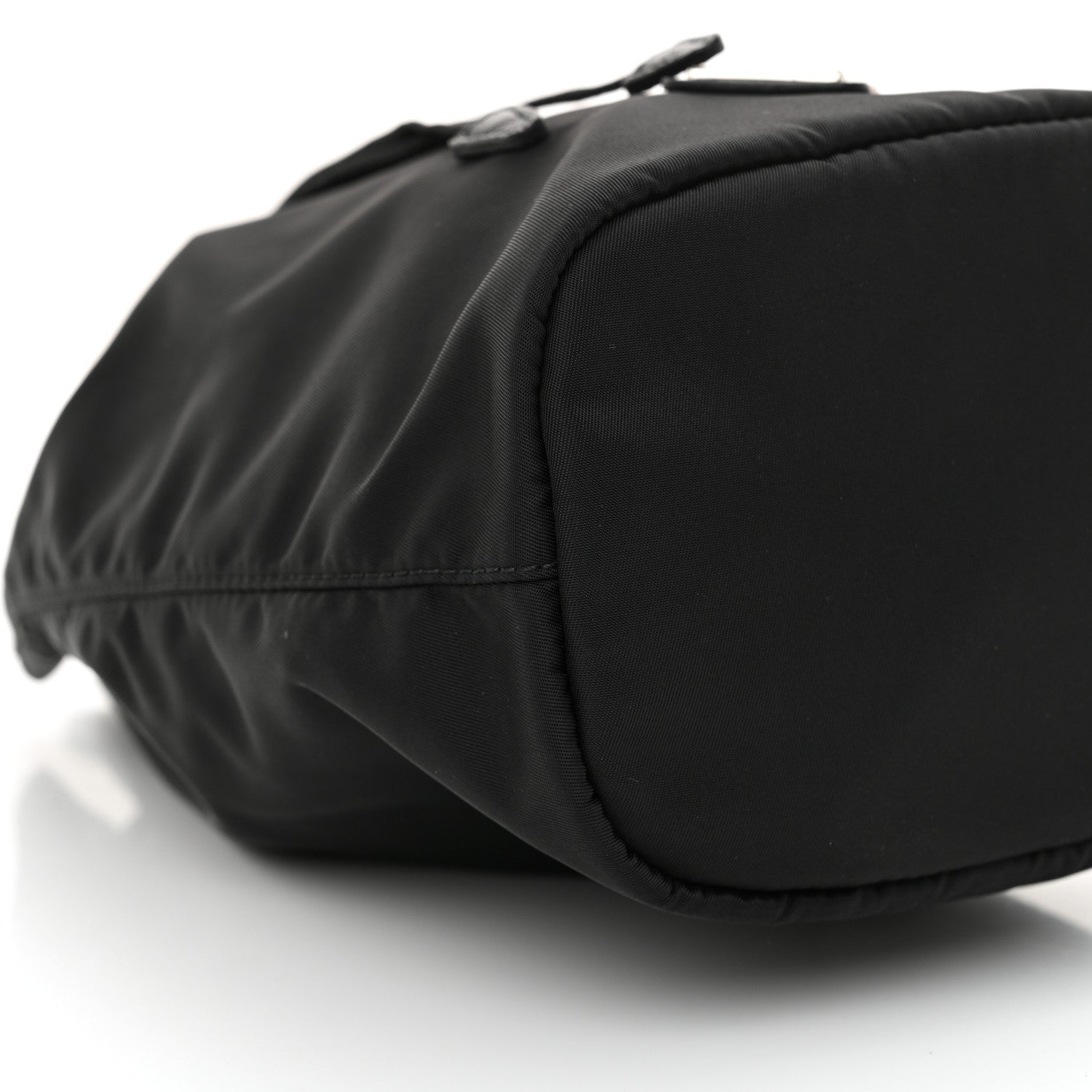 Prada Saffiano Tessuto Nylon Vela Bucket Wristlet Black 9 of 10