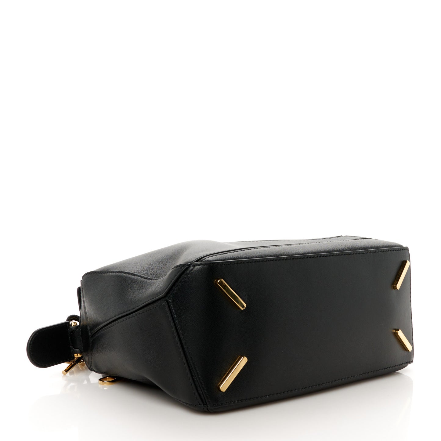 Nappa Lambskin Small Featherlight Puzzle Bag Black