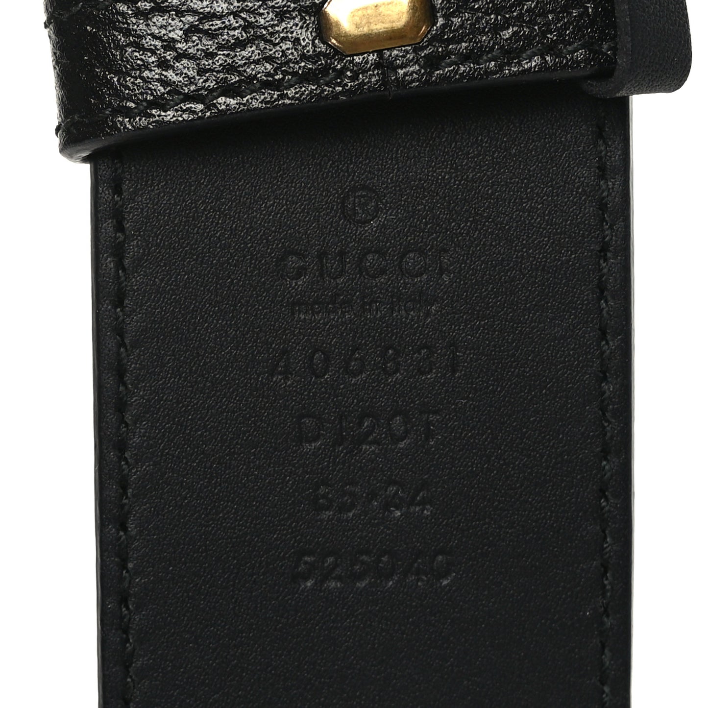 Textured Calfskin Double G 40mm Belt 85 34 Black