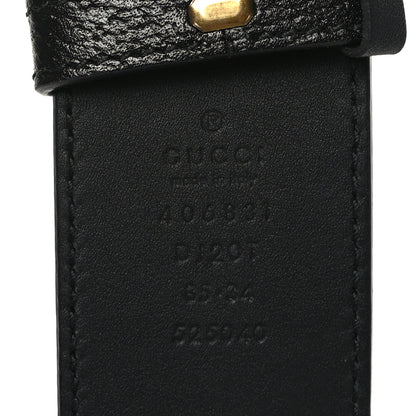 Gucci Textured Calfskin Double G 40mm Belt 85 34 Black 3 of 5