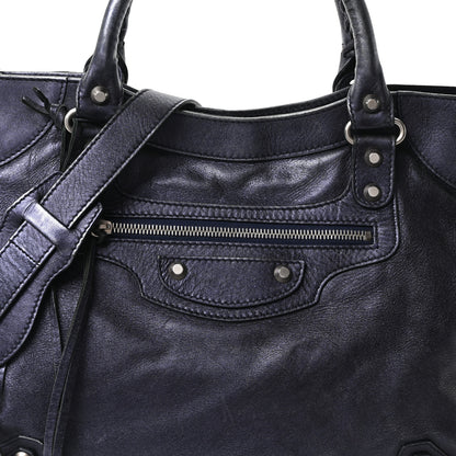 Balenciaga Metallic Agneau Classic Silver Hardware Velo Maree 8 of 10
