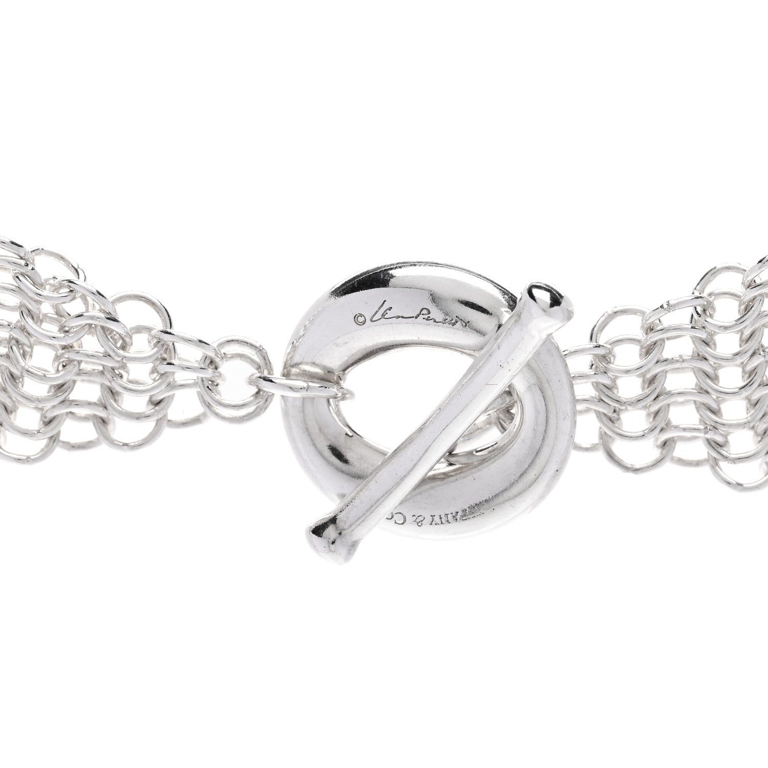 Tiffany Sterling Silver Elsa Peretti Mesh Necklace 6 of 6