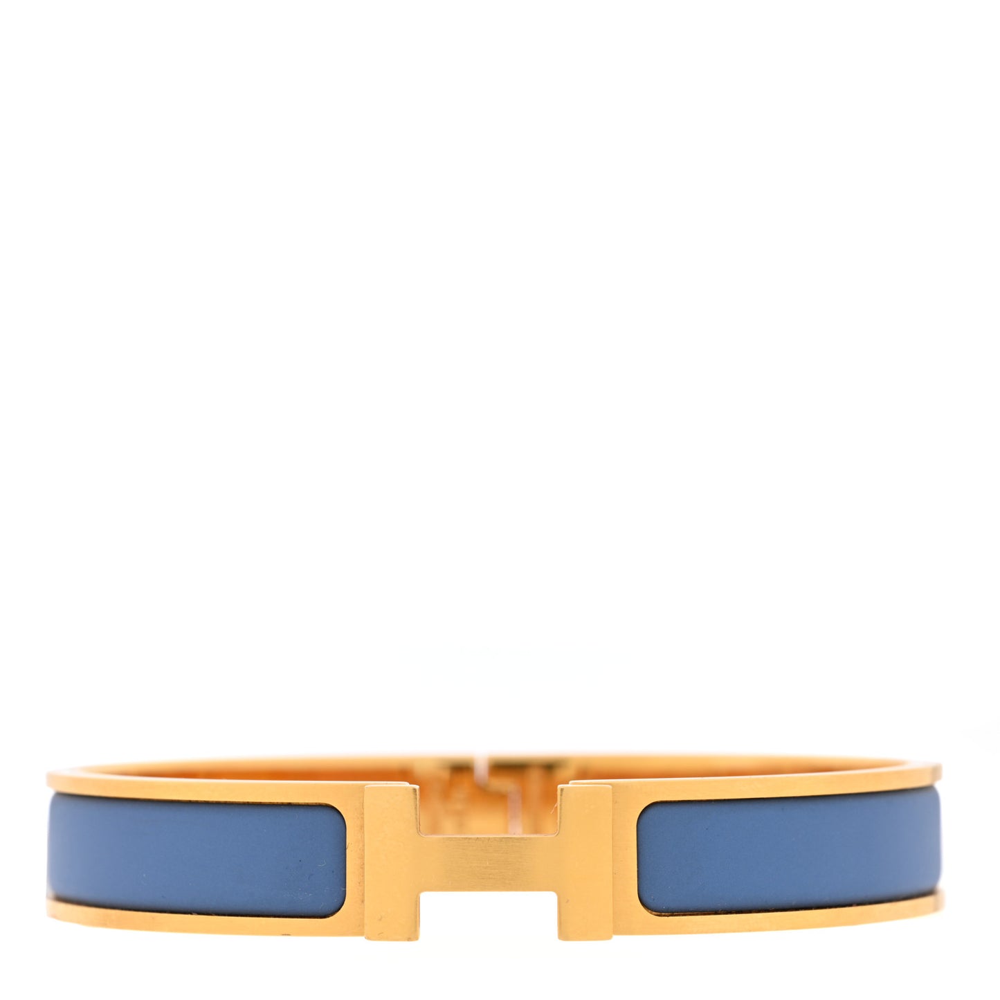 Matte Enamel Narrow Clic Clac HH Bracelet T6 Bleu Turquin
